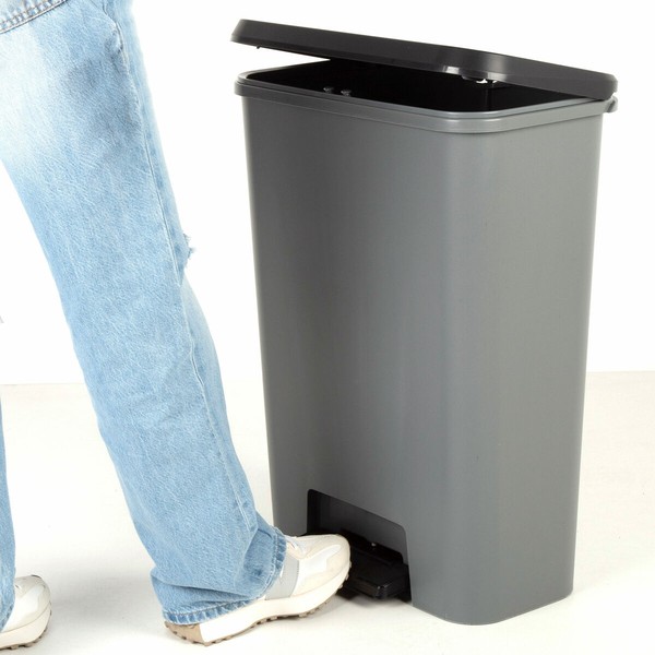 Waste bin Curver Dark grey Plastic 50 L (5 Units)