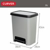 Waste bin Curver Grey Plastic 25 L (5 Units)
