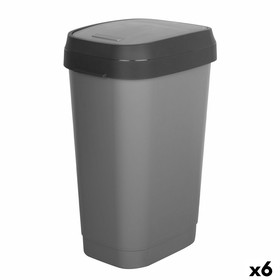Jäteastia Curver Tumman harmaa Muovinen 50 L (6 osaa)