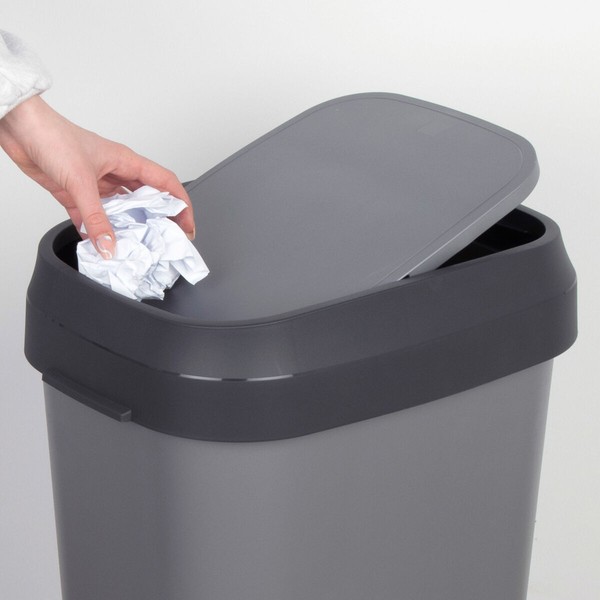 Waste bin Curver Dark grey Plastic 50 L (6 Units)