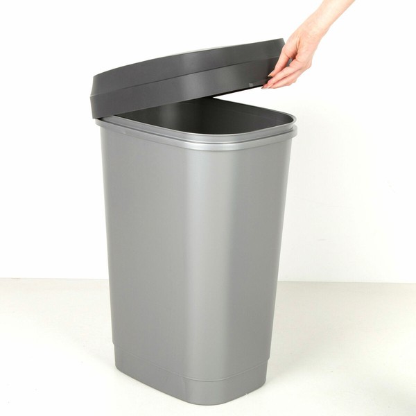 Waste bin Curver Dark grey Plastic 50 L (6 Units)