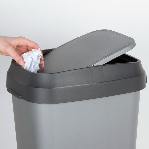 Waste bin Curver Dark grey Plastic 35 L (6 Units)