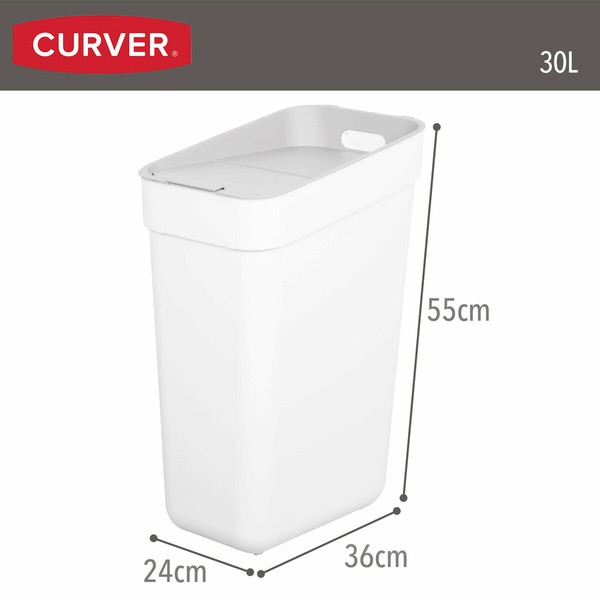 Šiukšlių dėžė Curver Balta Plastmasinis 30 L (6 vnt.)