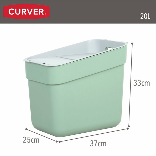 Jäteastia Curver Vihreä Muovinen 20 L (6 osaa)