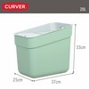 Waste bin Curver Green Plastic 20 L (6 Units)