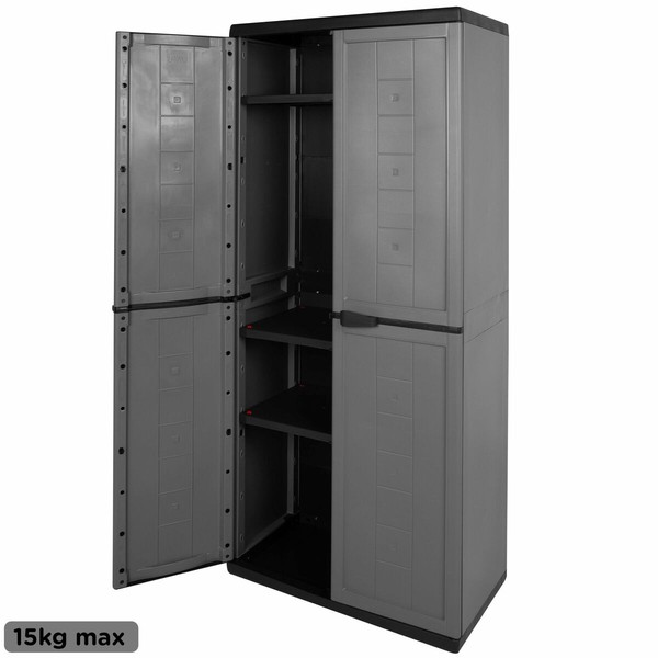 Kaappi Curver Tumman harmaa Muovinen 68 x 166 x 39 cm