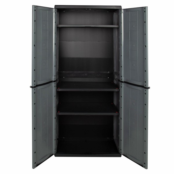 Kaappi Curver Tumman harmaa Muovinen 68 x 166 x 39 cm