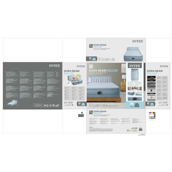 Puhallettava patja Intex Dura-Beam Deluxe Plush 152 x 236 x 86 cm 272 kg