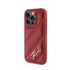Karl Lagerfeld Diagonal Quilted Script - Case for iPhone 15 Pro Max (Red)