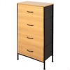 Chest of drawers Max Home Black Modern 55 X 100 X 30 CM