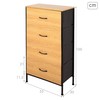 Kumode Max Home Melns Moderns 55 X 100 X 30 CM