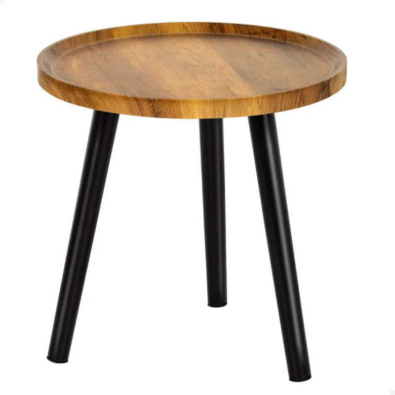 Side table Max Home Black 38 x 37 x 38 cm (4 Units)