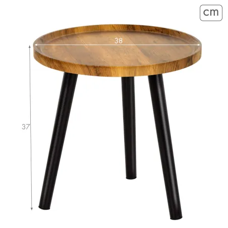 Вспомогательный стол Max Home Чёрный 38 x 37 x 38 cm (4 штук)