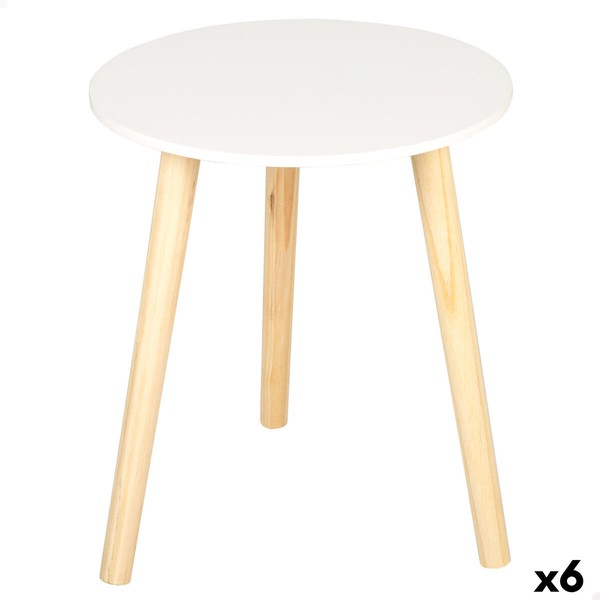 Šoninis staliukas Max Home Balta 35 x 40 x 35 cm (6 vnt.)