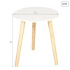 Side table Max Home White 35 x 40 x 35 cm (6 Units)