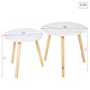 Set of 2 tables Max Home White 48 x 45 x 48 cm