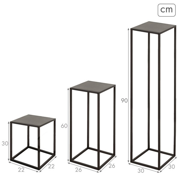 Komplekts ar 3 galdiņiem Max Home 30 x 90 x 30 cm