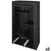 Clothes and Shoe Organiser Max Home Black 88 X 167 X 45 CM 2 Units