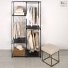 Clothes and Shoe Organiser Max Home Black 88 X 167 X 45 CM 2 Units
