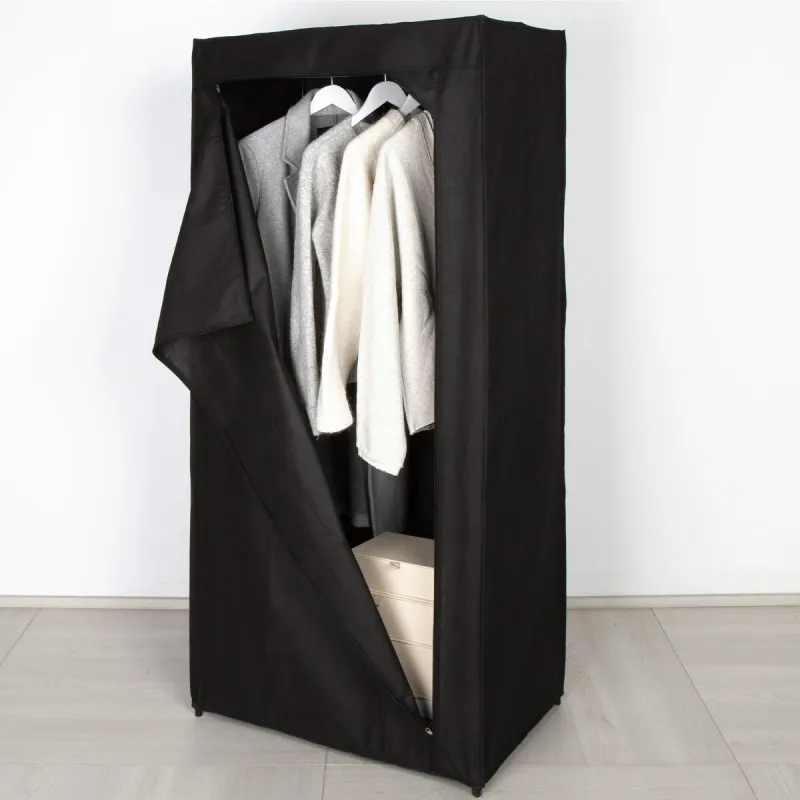 Clothes and Shoe Organiser Max Home Black 70 X 148 X 46 CM 4 Units