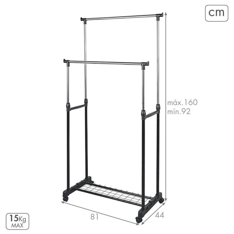 Paltų kabykla Max Home Metalinis (2 vnt.)