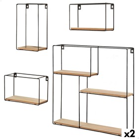 Hyllyt Max Home Rauta Puu MDF (2 osaa)