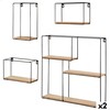 Shelves Max Home Iron MDF Wood (2 Units)