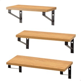 Shelves Max Home Iron MDF Wood 42 X 12 X 16 CM (4 Units)