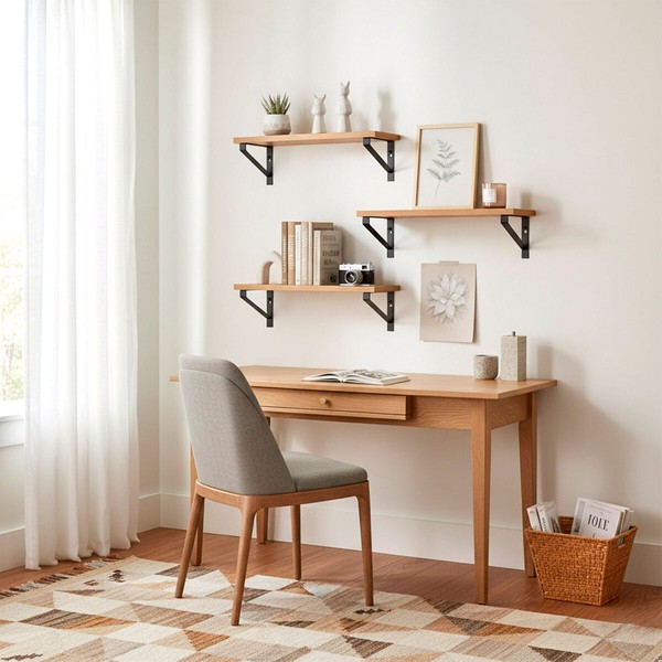 Shelves Max Home Iron MDF Wood 42 X 12 X 16 CM (4 Units)