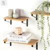 Shelves Max Home Iron MDF Wood 42 X 12 X 16 CM (4 Units)
