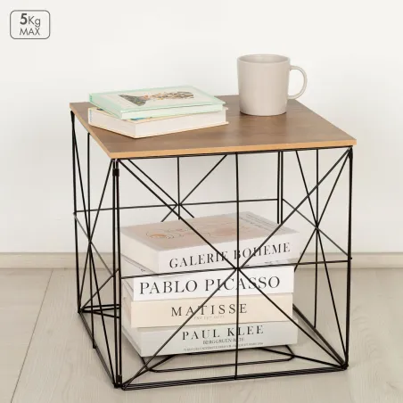 Mēteļu plaukts Max Home Dzelzs Koks MDF (4 gb.)