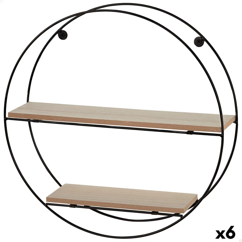 Hyllyt Max Home Rauta Puu MDF 40 x 40 x 10 cm (6 osaa)