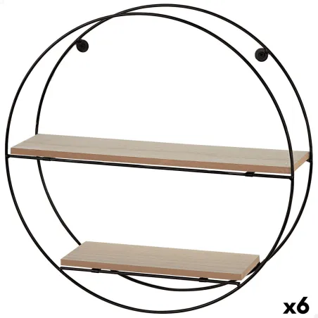 Shelves Max Home Iron MDF Wood 40 x 40 x 10 cm (6 Units)