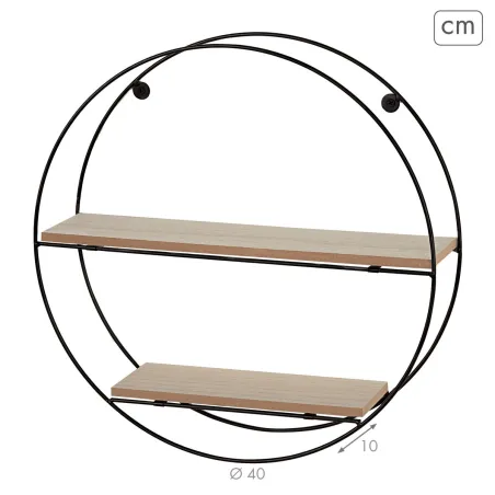 Hyllyt Max Home Rauta Puu MDF 40 x 40 x 10 cm (6 osaa)
