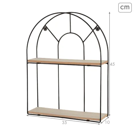 Shelves Max Home Iron MDF Wood 35 X 45 X 10 CM (6 Units)