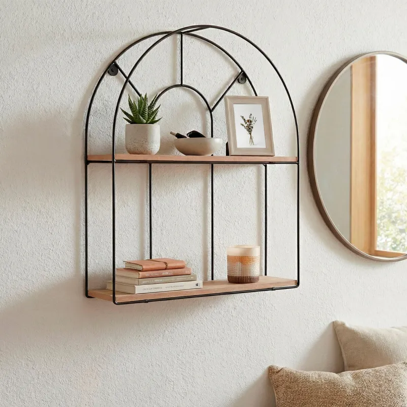 Shelves Max Home Iron MDF Wood 35 X 45 X 10 CM (6 Units)