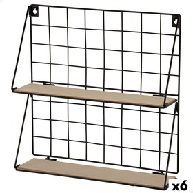 Shelves Max Home Iron MDF Wood 40 X 41 X 11 CM (6 Units)