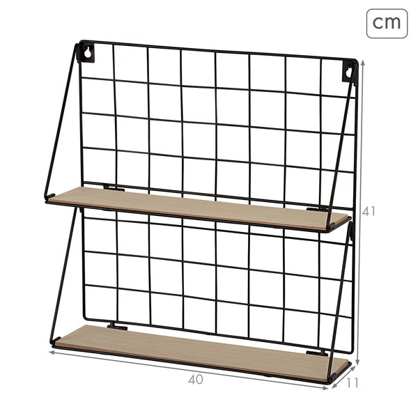 Shelves Max Home Iron MDF Wood 40 X 41 X 11 CM (6 Units)