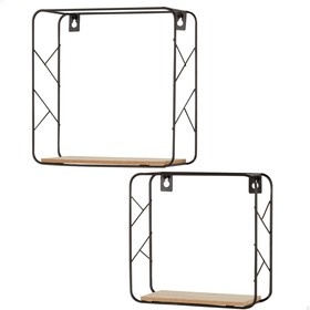 Shelves Max Home Iron MDF Wood 25 x 25 x 10 cm (6 Units)