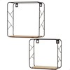 Shelves Max Home Iron MDF Wood 25 x 25 x 10 cm (6 Units)