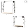 Hyllyt Max Home Rauta Puu MDF 25 x 25 x 10 cm (6 osaa)