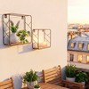 Hyllyt Max Home Rauta Puu MDF 25 x 25 x 10 cm (6 osaa)