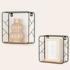 Shelves Max Home Iron MDF Wood 25 x 25 x 10 cm (6 Units)