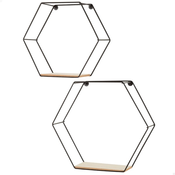 Shelves Max Home Iron MDF Wood 29 X 26 X 10 CM (6 Units)