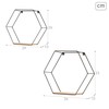 Shelves Max Home Iron MDF Wood 29 X 26 X 10 CM (6 Units)