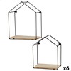 Shelves Max Home Iron MDF Wood 21 x 25 x 10 cm (6 Units)