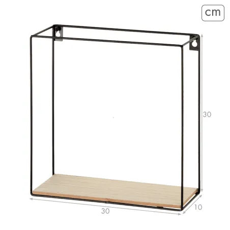 Shelves Max Home Iron MDF Wood 30 x 30 x 10 cm (4 Units)