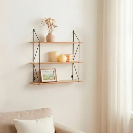 Shelves Max Home Iron MDF Wood 50 X 49 X 12 CM (4 Units)