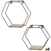 Hyllyt Max Home Rauta Puu MDF 30 X 27 X 10 CM (6 osaa)
