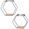 Hyllyt Max Home Rauta Puu MDF 30 X 27 X 10 CM (6 osaa)